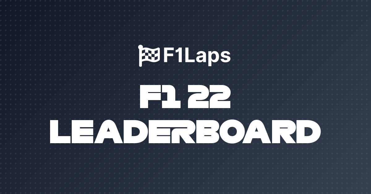 F1 22 Lap Times Leaderboard - F1Laps