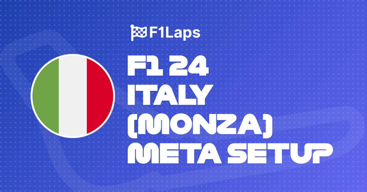 F1 24 Italy (Monza) Meta Setup