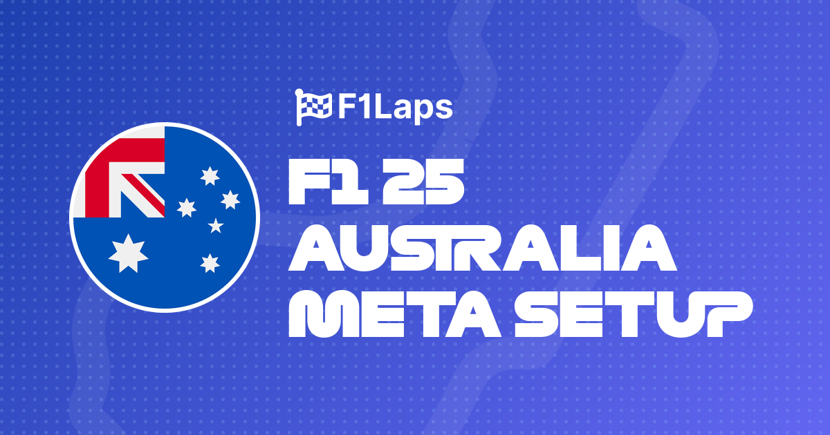 F1 25 Australia Meta Setup