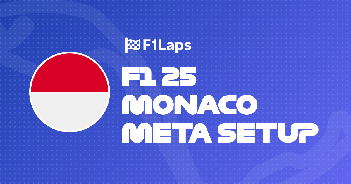 F1 25 Monaco Meta Setup