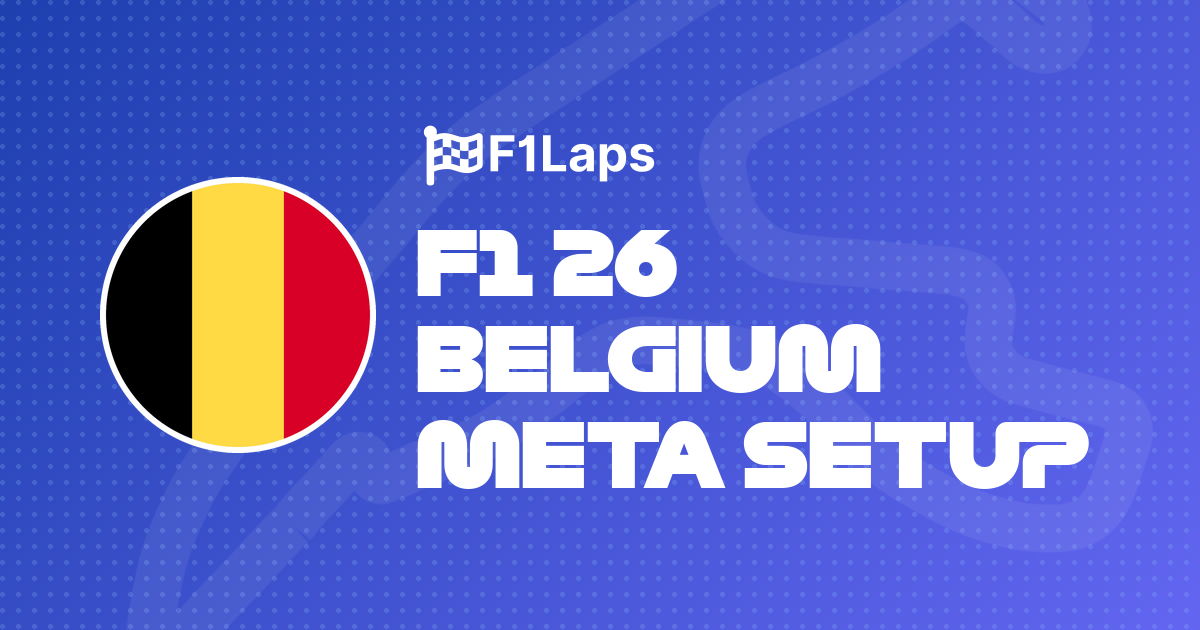 F1 26 Belgium Meta Setup