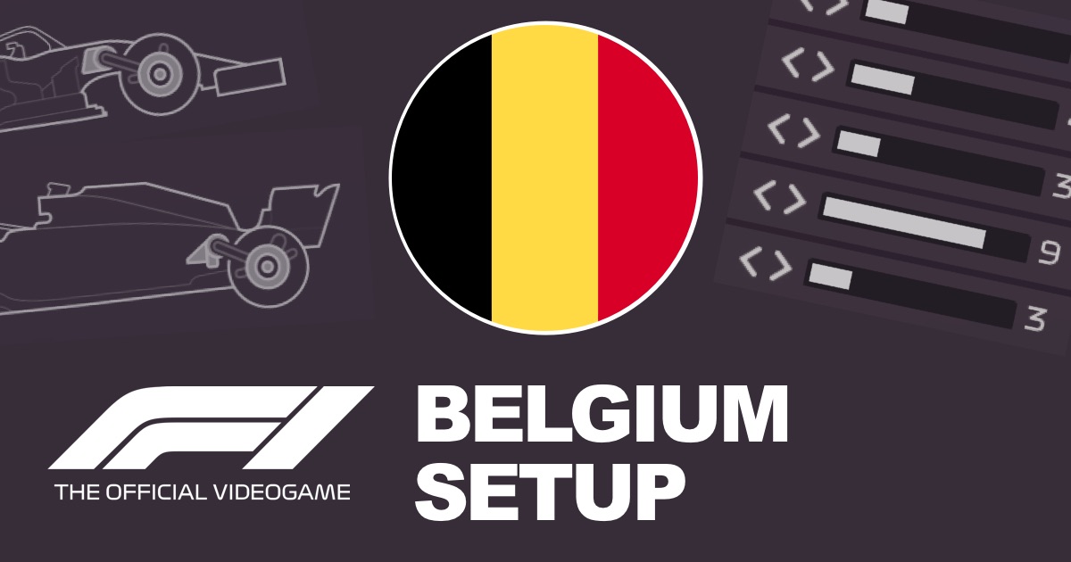 F1 2022 Belgium Setups