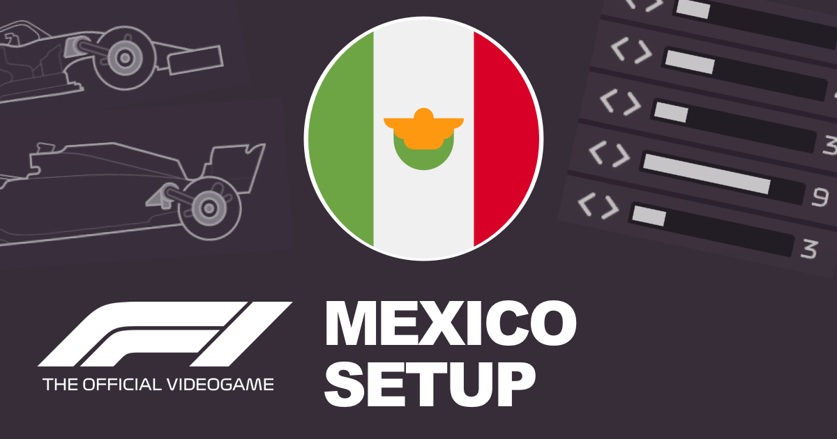 F1 2020 Mexico Setups